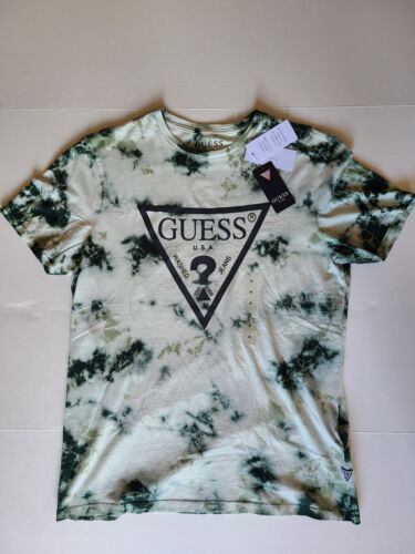 Guess Short-Sleeve Basic Tie-dye Logo Graphic T-Shirt Size M - Picture 2 of 6