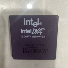 A80486DX4-100, SX900 INTEL SOCKET 3 100MHZ PROCESSOR, 3.3 VOLT