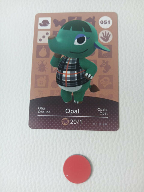 Original Amiibo Karte Opal Olga Nr. 051 EU | Animal Crossing Elefant Original Amiibo Karte Opal Olga Nr. 051 EU | Animal Crossing Elefant