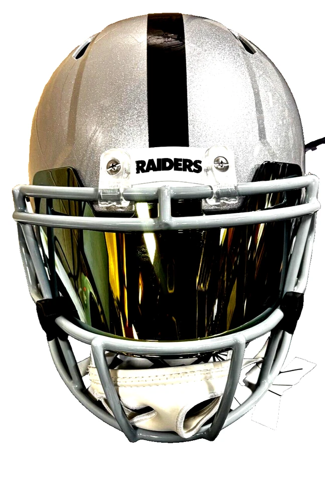 MICHAEL CRABTREE SIGNED OAKLAND RAIDERS Riddell FULL SIZE HELMET W Visor - Image 2 of 4
