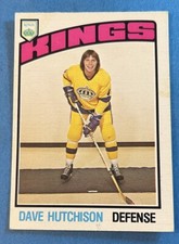 1976-77 OPC #346 Dave Hutchison Los Angeles Kings NHL Vintage O-Pee-Chee
