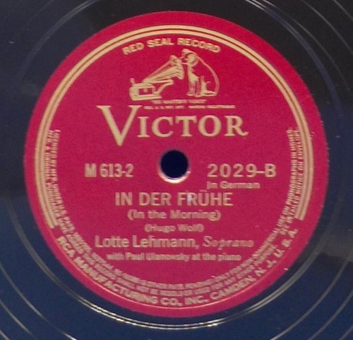 Lotte Lehmann (in German) 78RPM 10" Record Set "Hugo Wolf Six Songs" EE+ to E- - Imagen 8 de 13