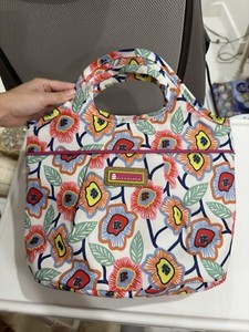 Sac à Lunch Isotherme Lily Bloom - Motif Sushi Chat - Carré 2 Compartiments - Neuf