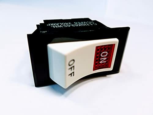Carling DPST 240VAC Red Illuminated Rocker Switch On/Off B-98
