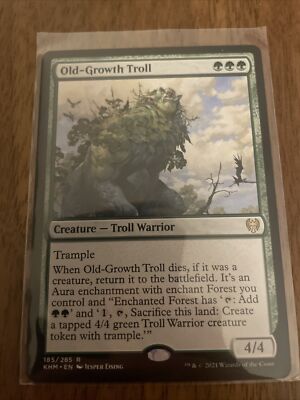 MTG - Old-Growth Troll. Kaldheim. Selten - grüne Kreatur - Trollkrieger.