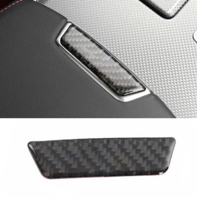 For Audi A6 A7 19-2022 Real Carbon Fiber Central Control Storage Box Cover Trim
