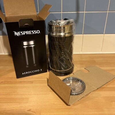 【新品未使用】　Nespresso Aeroccino 3 ブラック エアロチーノ3 ブラック｜コーヒーアクセサリー｜ネスプレッソ