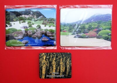 3 x JAPAN KÜHLSCHRANKMAGNETE ADACHI KUNSTMUSEUM GÄRTEN SANJUSANGENDO TEMPEL