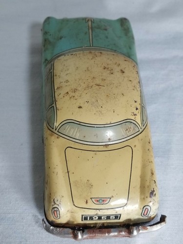 1955 Chevrolet Bel Air Car Model Japanese Tin Car by Linemar - Picture 5 of 7