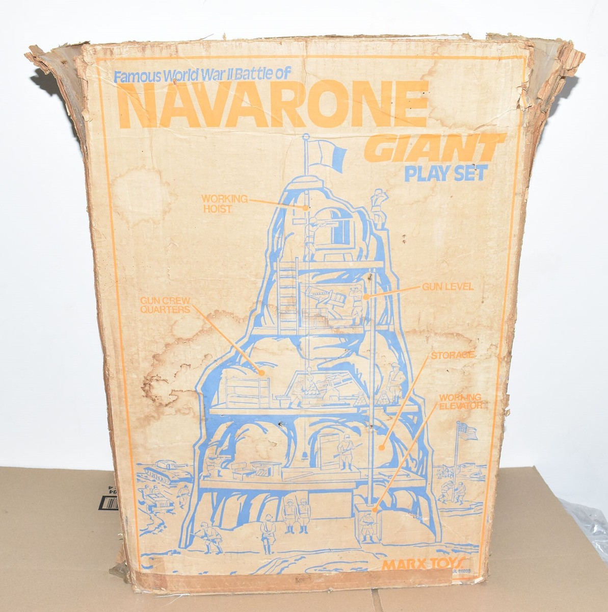 Marx Guns Of Navarone Vintage Playset With Box Instructions Mat