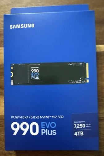 Samsung 990 EVO PLUS 4TB PCIe 5.0 x2 M.2 Internal SSD MZ-V9S4T0B/AM New