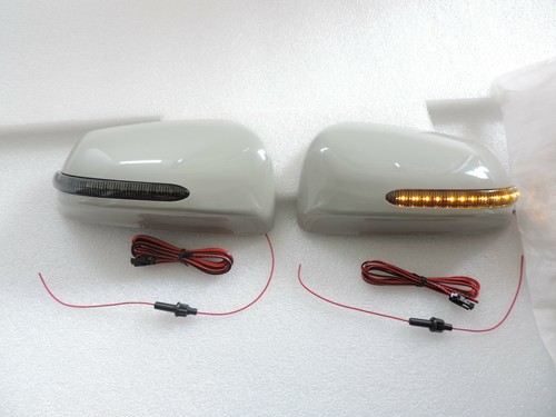 2007~2008 2009~2012 MITSUBISHI LANCER SMOKE LED Signal Mirror Cover EVO Raliiar - Foto 1 di 3