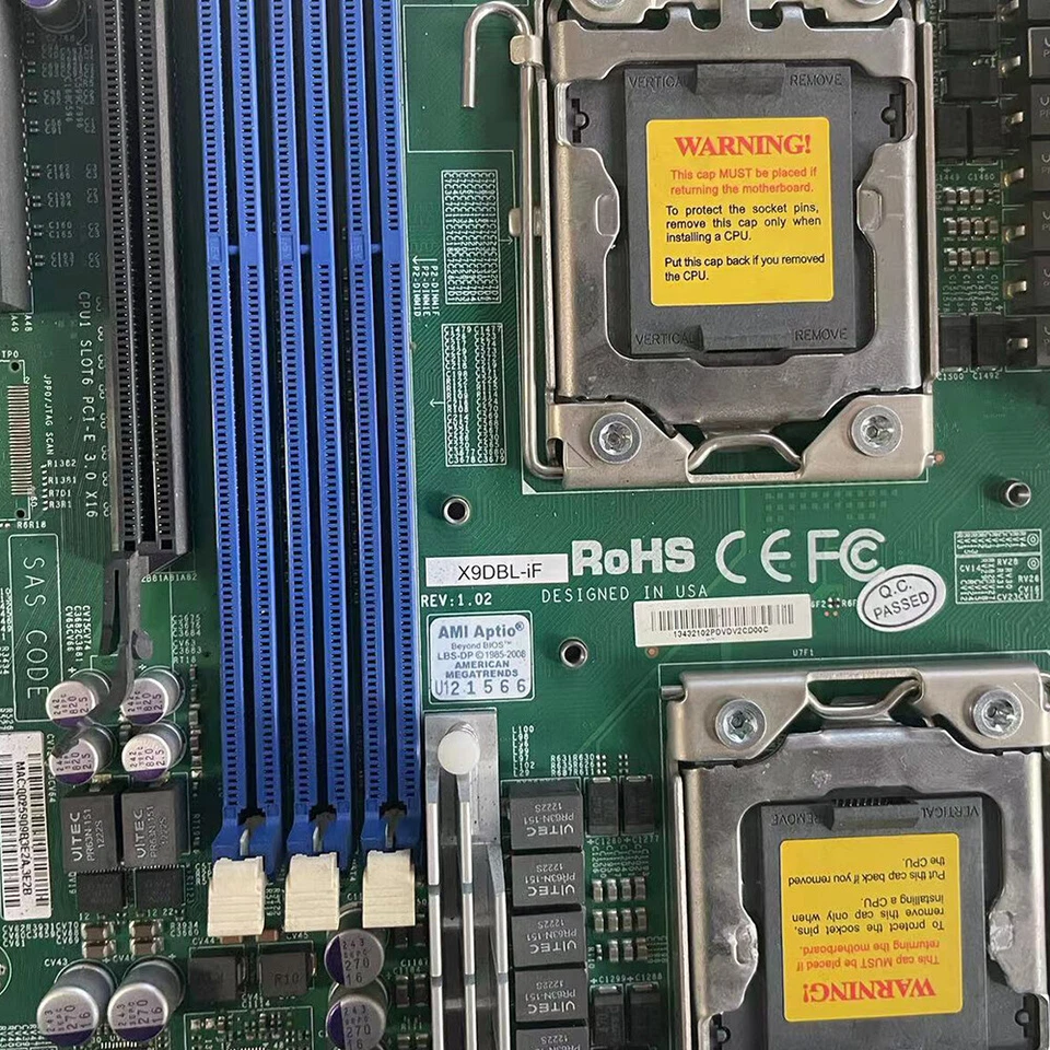 For Supermicro X9DBL-iF Intel C602 Chipset LGA 1356 DDR3 Server Motherboard - Image 4 of 4