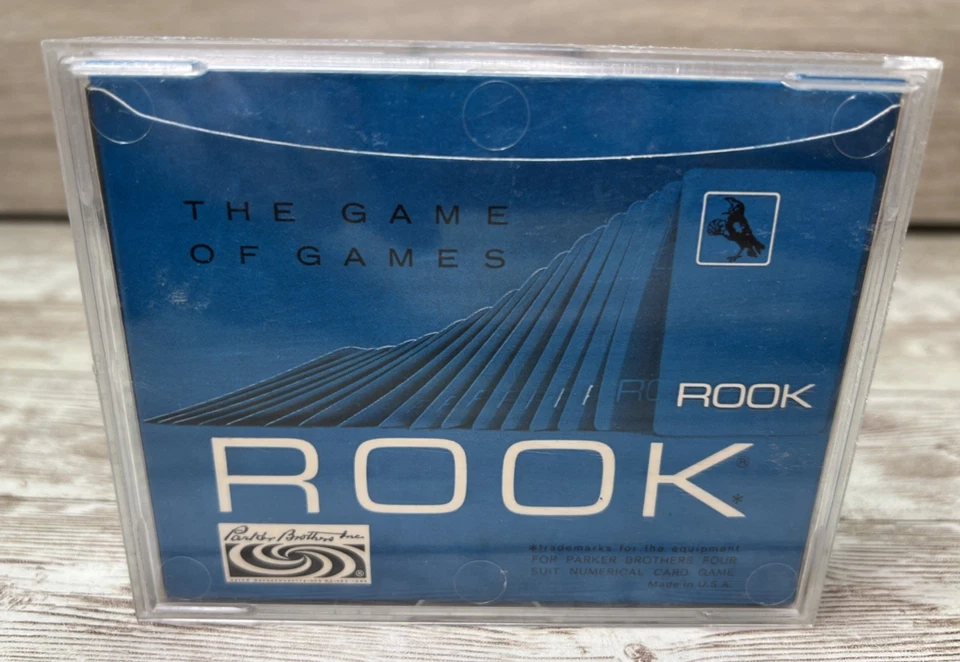 Vintage Blue Rook Card Game (1964) Rule Book Clear Case Parker Brothers VG++ - Image 3 of 4