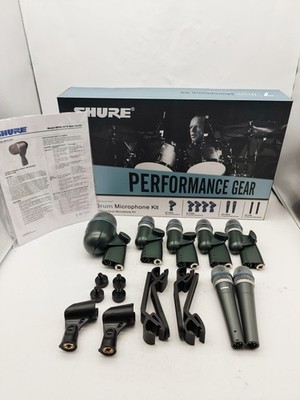 Shure DMK7 BAND Drum Microphone Professional Kit 7pcs w/ Mounts & Cables