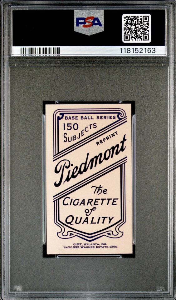 💎1909-T206⚾️Honus Wagner HOF Tarjeta Tabaco Reimpresión 1995 Retrato PSA - ¡10 GEMAS! Foto 3 de 4