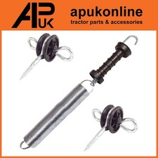 10 x Elektryczny zestaw bram sprężynowych ogrodzenia 5m Zestaw Uchwyt Izolatory Kotwa Hak śrubowy