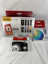 Canon Genuine CLI-226 Black + PGI-250/CLI-251 Combo + CL-41 Color Ink Lot,- New