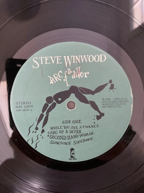 LP, STEVE WINWOOD, Arc Of A Diver, Island Records, ILPS 19576,  P 1980 Italy - Bild 3 von 4