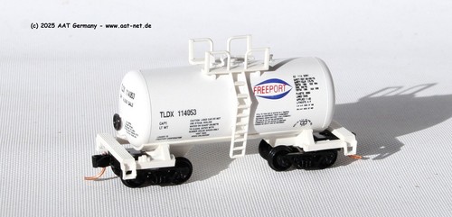 Roundhouse N 8468 - Shorty Tankcar TLDX #114053 (w/MTL), aga NEW, ohne OVP | Zustand: Gebraucht