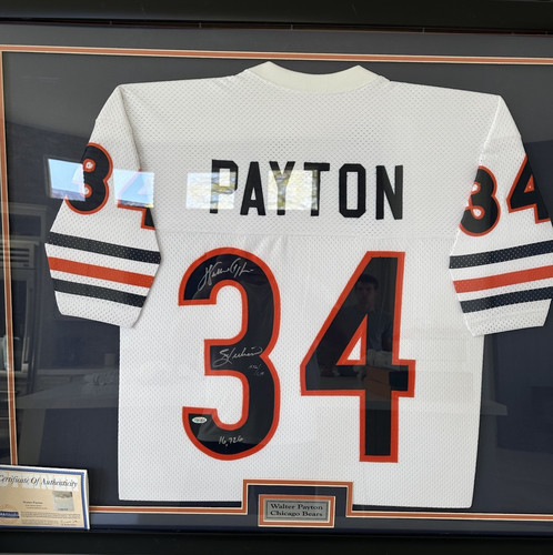 Walter Payton Steiner Autographed Jersey Inscriptions /634 Sweetness