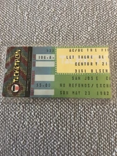 AC/DC The Film Let There Be Rock Movie Ticket Stub 1982 San Jose Ca