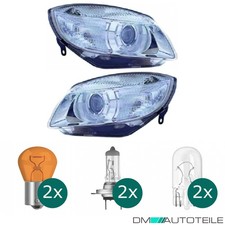 Hauptscheinwerfer Set H7 mit Motor passt für Skoda Roomster 07-10