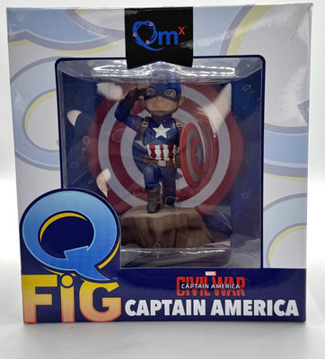 Captain America Civil Ward Q-Fig Diorama - QMX Quantum Mechanix - Brand New, NIB