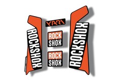 Rock Shox YARI 2017 Fork Decal Mountain Bike Cycling Sticker Adhesive Orange