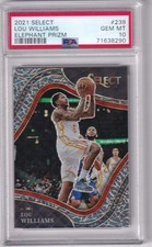 2021 Panini Select NBA No. 239 Lou Williams Elephant Prizm PSA 10 GEM MINT