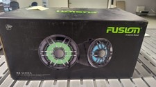 Fusion XS-FLT652SPB 6.5" Marine Wake Tower Speakers w/ RGB LED Light BlackPair