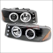 Spec-D Tuning 2LHP-DEN00JM-TM Halo LED Projector Headlights for 00 to 06 GMC ...