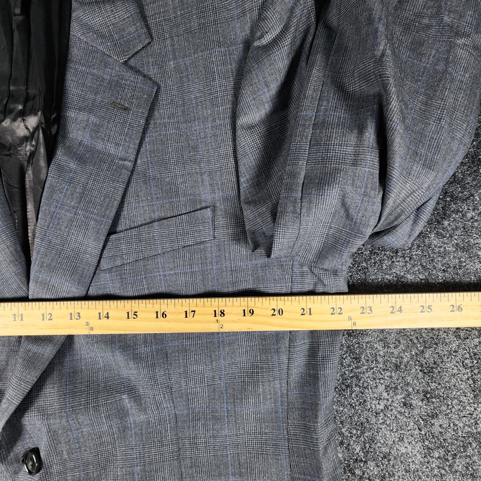 Brooks Bothers Men’s 346 Stretch Blazer 44R Wool Gray Glen Plaid Sport Coat thumbnail 12