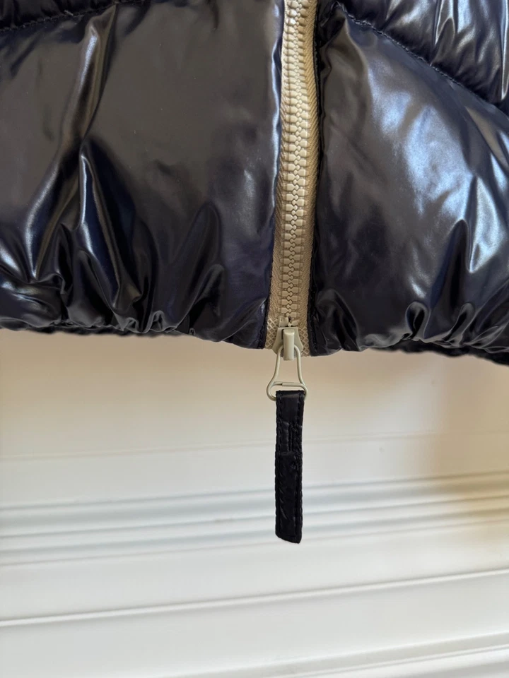 Duvetica 黑色 Pure Goose Down 拉链口袋 Puffer 夹克女式 44 码 US Med — 第 2/4 张图片