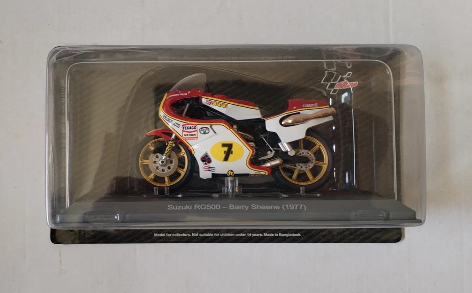 铃木 RG500 GP1977,1/18 MOTOGP 摩托车,BARRY SHEENE,ALTAYA — 第 2/4 张图片