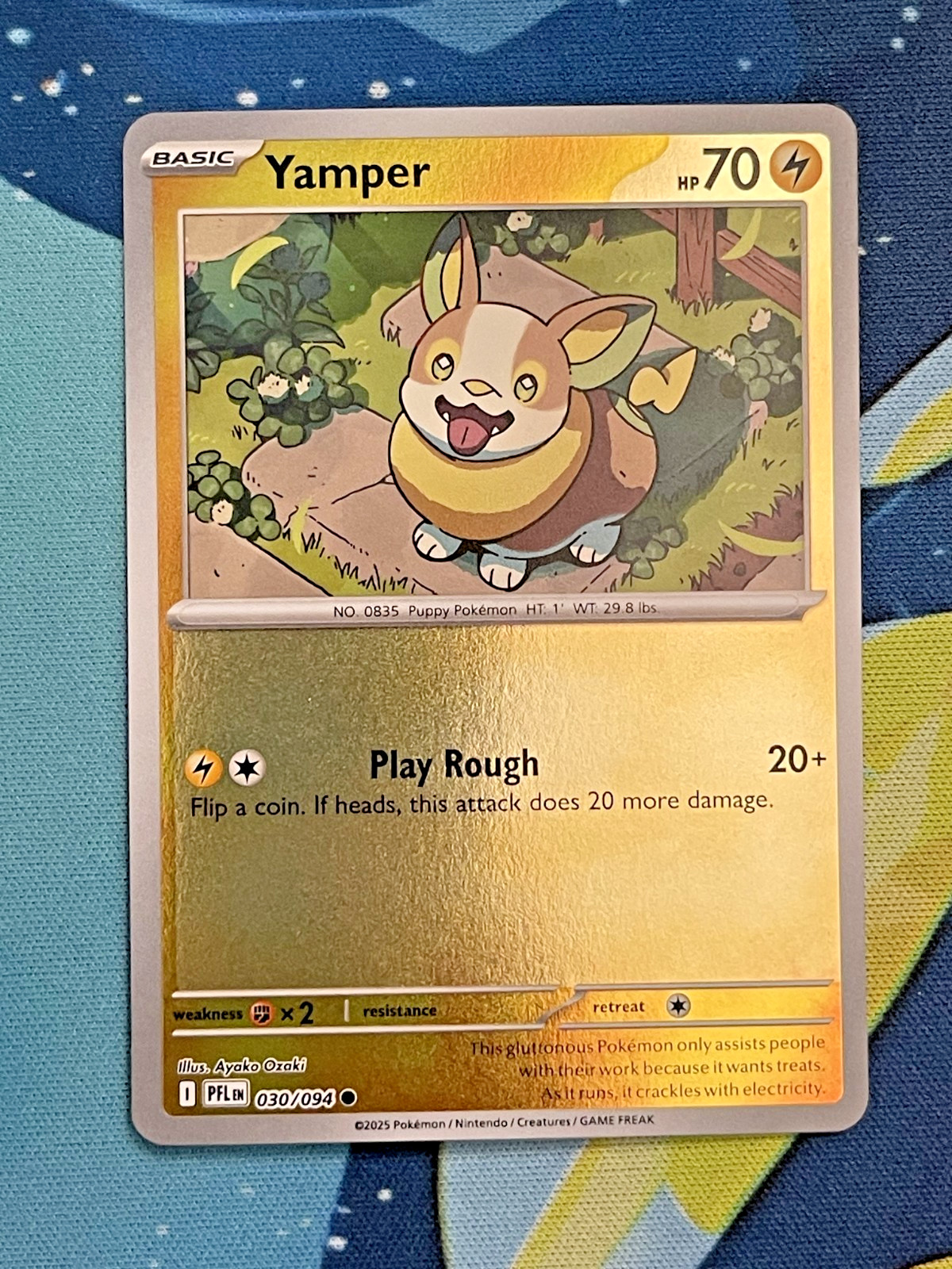 Yamper 030/094 Me02: Phantasmal Flames Reverse Holo NM