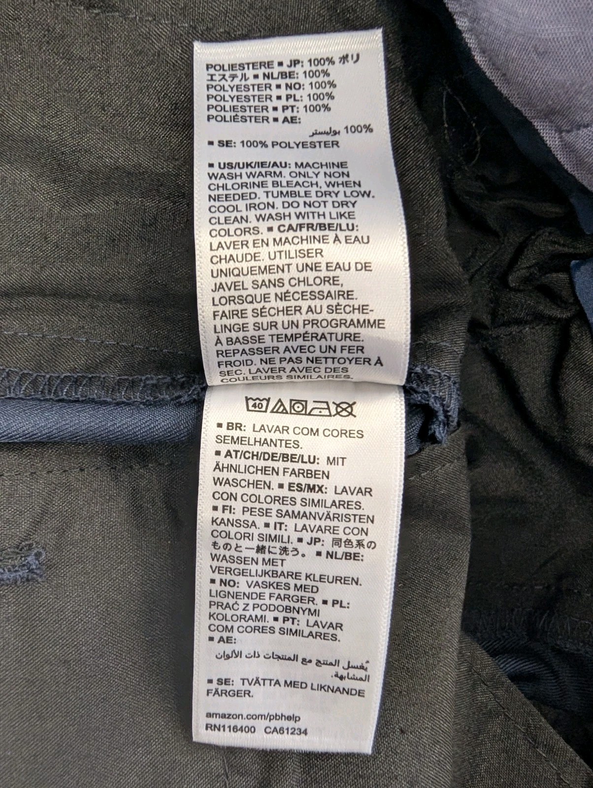 New Amazon Essentials Men's Classic-Fit Expandable-Waist Flat-Front Dress Pant image 8