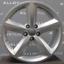 GENUINE AUDI A5 8T 5 SPOKE 18" INCH SILVER ALLOY WHEEL X1 8T0601025M
