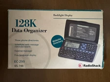 Vintage RadioShack 128k Data Organizer Backlit Display In Box