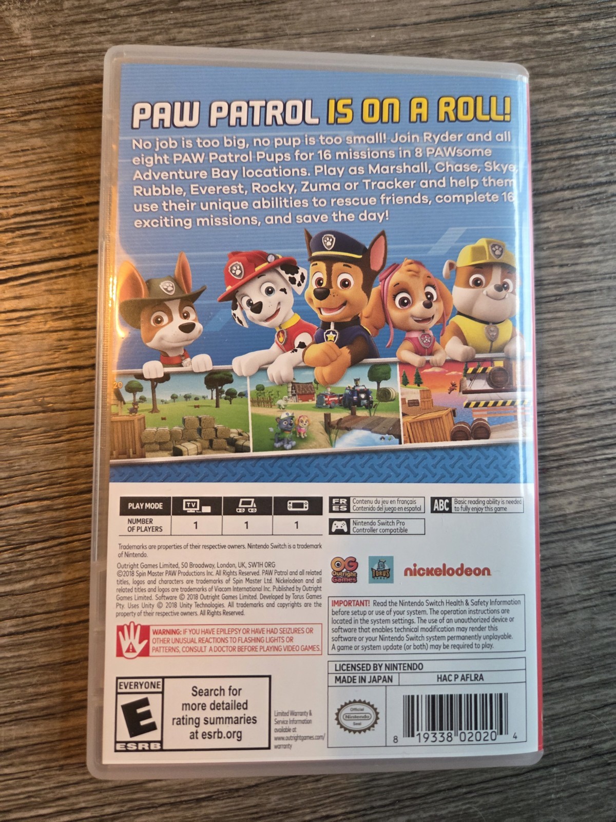 PAW Patrol: On a Roll! Nintendo Switch | eBay
