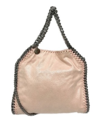 Stella McCartney Falabella Rosa Kunstleder Kette 2-Wege Tasche Authentisch
