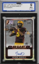 2021 LEAF PRO SET POWER AUTO #JD1 JAYDEN DANIELS