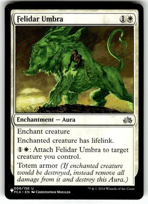 MTG Magic 1x Felidar Umbra Planechase 2012 or Planechase Anthology NM
