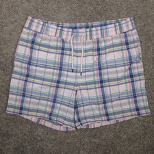 Vintage Polo Ralph Lauren Swim Trunks Mens XL Pink Plaid Bathing Suit Beach