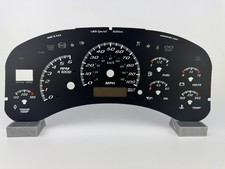 Us Speedo Black Silveradosierra Gauge Face For Clusters 99-02 2500 Gas