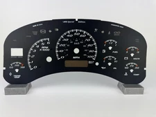 US Speedo Black Silverado/Sierra Gauge Face for Clusters 99-02 2500 Gas