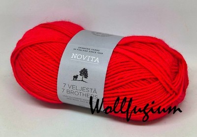 Novita 7 Brothers - 7 Brüder - finnisches Sockengarn Aran Fb. 549 hellrot