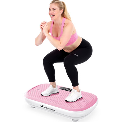 MERACH Leistungsstarke Vibrationsplatte Silikonpedal für Workout und Shaping DE