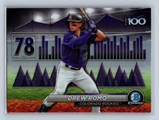 Drew Romo 2024 Bowman Bowman Scouts' Top 100 #BTP-78 Colorado Rockies