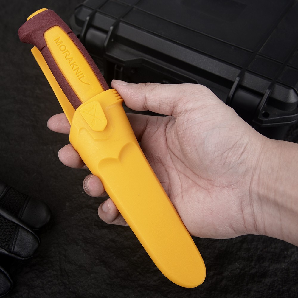 2PCS Morakniv Craftline Basic  Red and yellow Camping Knife